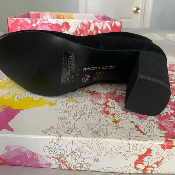 Open toe black ankle booties - Picture 3 of 5